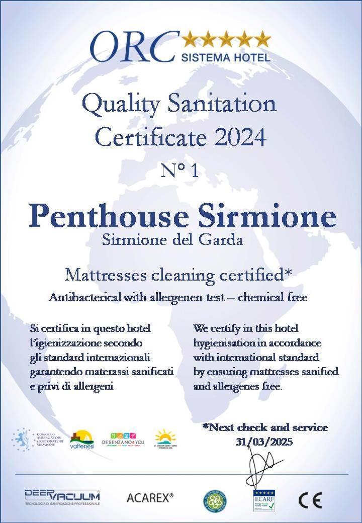 Penthouse Sirmione Close The Lake Exterior foto